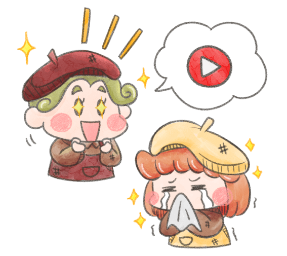 共感されやすい情緒的なストーリー性のイラスト